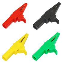Fully Sheathed Alligator Clip (1000V 32A) with 4mm Banana Jack Socket Safety Test Clip Alligator Clip