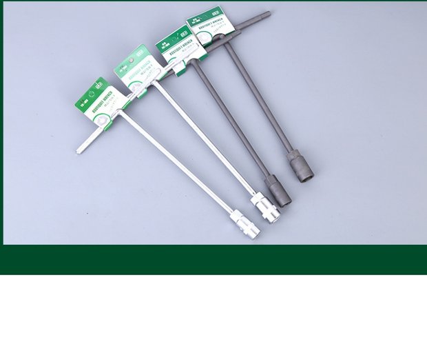 Tuosen dụng cụ cầm tay T-hex socket cờ lê dài T-type socket T-type cờ lê đen cứng