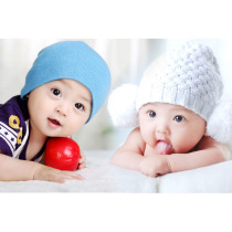 Twin cute baby painting poster mixed blood baby wall sticker doll picture early education bedroom pregnant woman poster