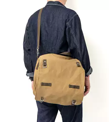 German original MIL-TEC re-engraved military version West German canvas backpack satchel mountain bag shoulder bag Lei Feng bag