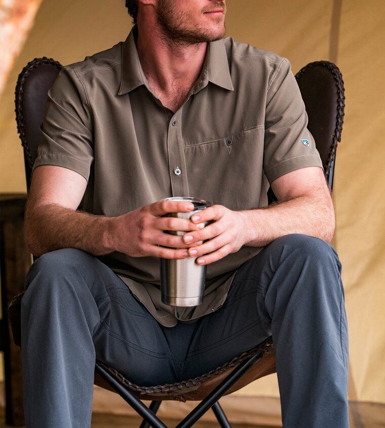 American outdoor KUHL stretch breathable summer sunscreen shirt