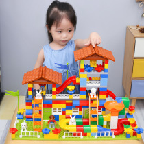 Children building blocks childrens smart toys jigsaw boy Assembly House Villa intelligence building blocks brain puzzle