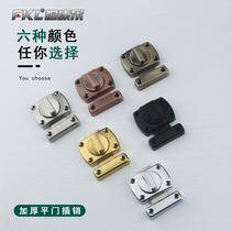 Small number of bolt door buttoned door bolt door latch door lock button with large size burglar-proof buckle Ming loaded wooden door zinc alloy bolt lock