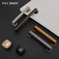 North American black wardrobe door handle drawer cabinet small handle modern simple cabinet handle kitchen door handle