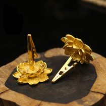 Buddhist supplies alloy incense holder multifunctional lotus incense clip holder pan incense holder wire incense burner sandalwood rack incense