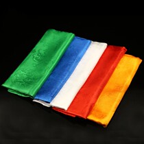 Tibetan Buddhist etiquette supplies Tantric Buddhism Eight auspicious red white yellow green and blue five-color Dragon Phoenix Hada jacquard Tibetan jewelry