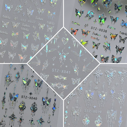 2024 Протекает Устранение плаката шаблона Blum Blum Blue Butterfla