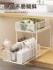 Bathroom Under-Sink Storage Rack, Bathroom Sink Storage Basket, Pull-Out Cabinet, Layered Storage Shelf