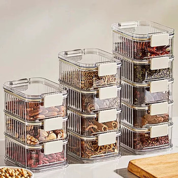 Spice Storage Box, Food-Grade Kitchen Household Seasoning Container for Pepper, Anise, and Dry Goods, Moisture-Proof Sealed Jar