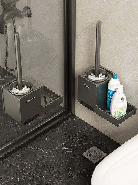 Toilet Brush for Home Use, No Dead Corners, 2026 New Model, Wall-Mounted Bathroom Shelf, Special Cleaning Brush for Toilet Cleaning