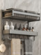 Towel Rack Bathroom Storage Rack Integrated Punch-Free Wall-Mounted Bathroom Toilet Shower Room Space Aluminum Towel Rack