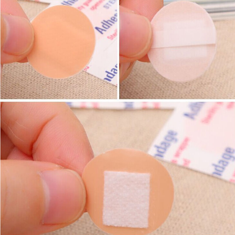 Mini round small crepe stickable invisible waterproof wound with PE breathable tourniquet Pimple Pox Vaccine Sticker-Taobao