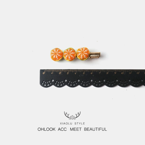 Креативная мультяшная японская заколка для волос, свежая фруктовая челка