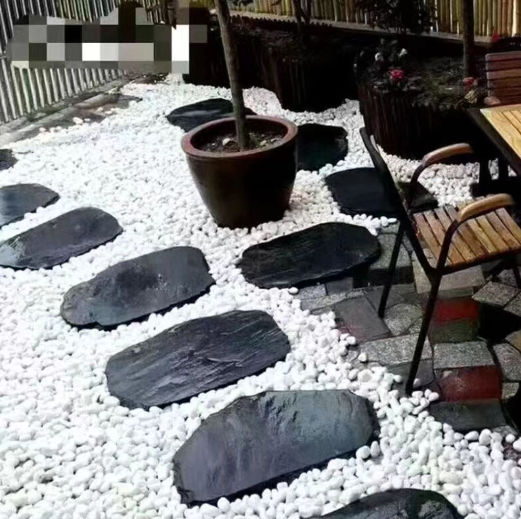青石板踏步石庭院花园草坪垫脚汀步石户外园林防滑地砖脚踏铺路石(图4)