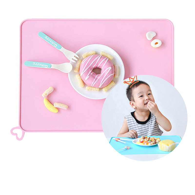 Hemp Cloth Silicone Dining Mat children 1st grade Folding Heat Insulation Mat Table Cushion Elementary School Kids Table Mat Waterproof Mat