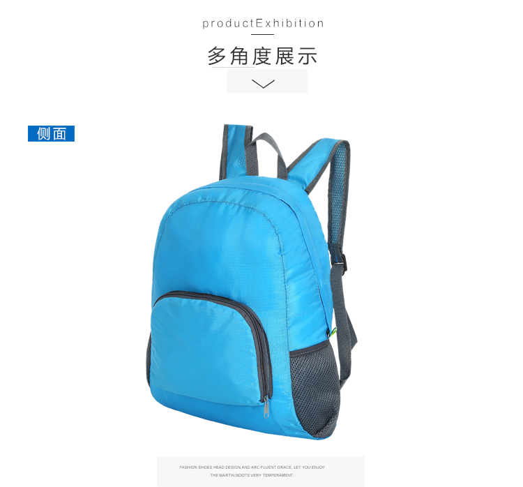 Phiên bản tiếng Hàn của ba lô gấp hoạt động quà tặng ba lô du lịch ngoài trời gói da siêu nhẹ có thể được in logo balo chống gù