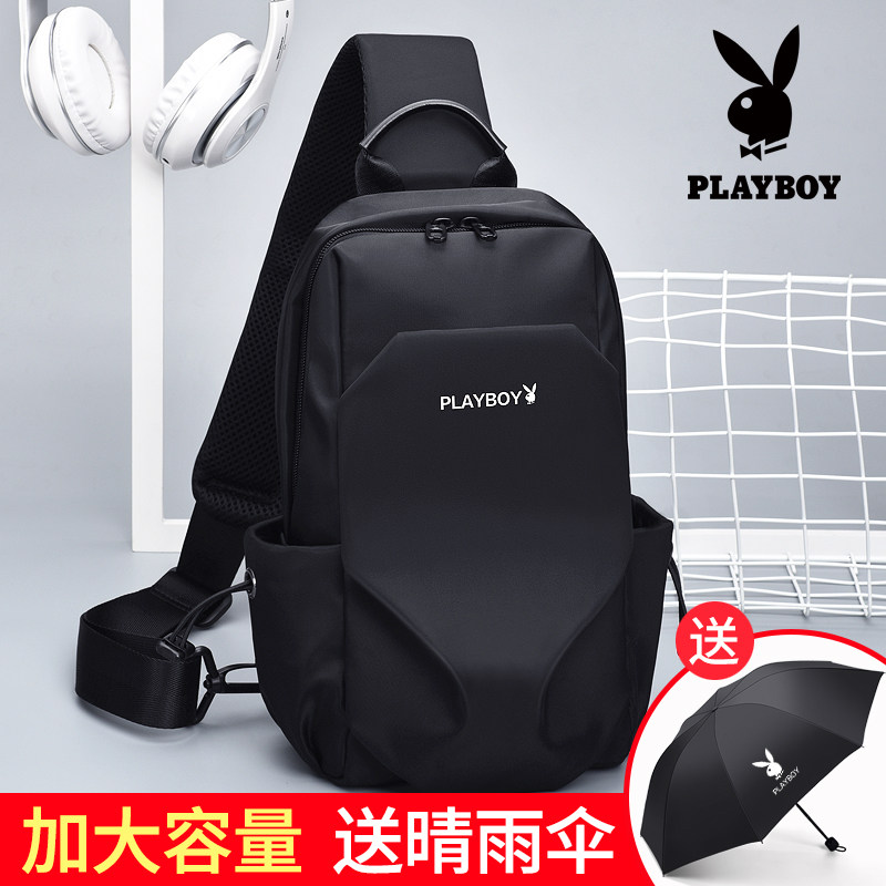 Flower Playboy inclined satchel bag Chest Bag for men's bag Bag Canvas Single Shoulder Bag Multifunction Casual Men's Bag Cross-Pack Tide