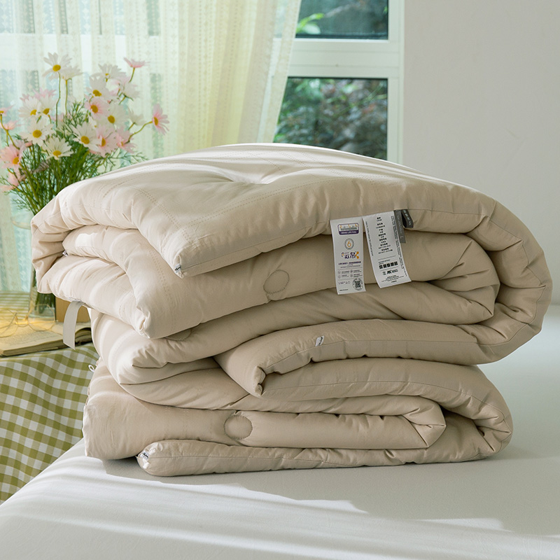 Simple cotton jacquard spring and autumn quilt thickened warm winter quilt core single double cotton four seasons quilt winter quilt