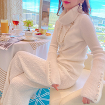 MissLuxury Nai Xuebai imported sea wool wool sweater womens new light luxury base shirt coat