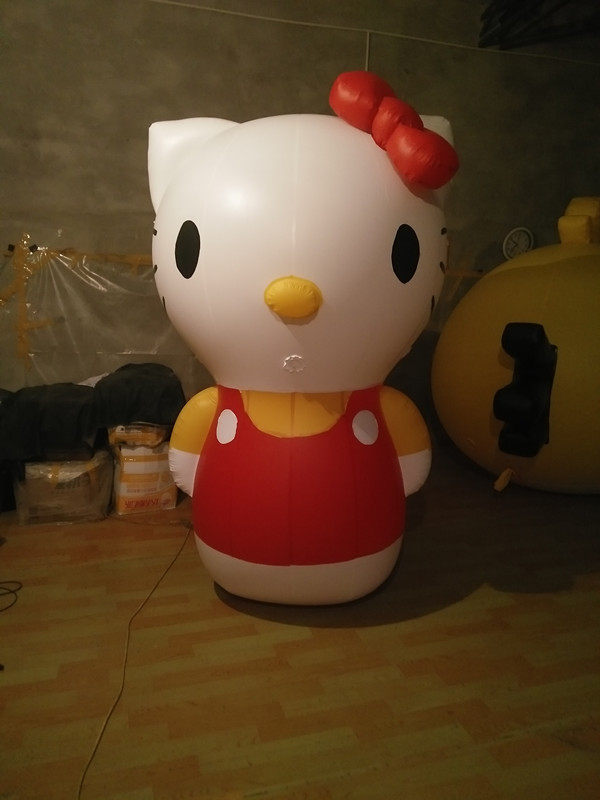 New product KT cat sits on PVC lift-off inflatable spaceship aircraft inflatable lift-off model advertising inflatable model floating