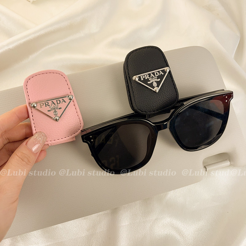Car Glasses Holder, Car Sun Visor Storage Clip, Glasses Frame, Cute In-Car Hanging Sunglasses Clip, Card Holder