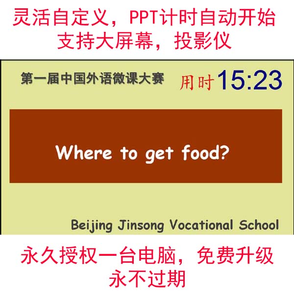 PPT countdown instrumental software multiple intermediate sound reminders support PDF Word Support Custom Development