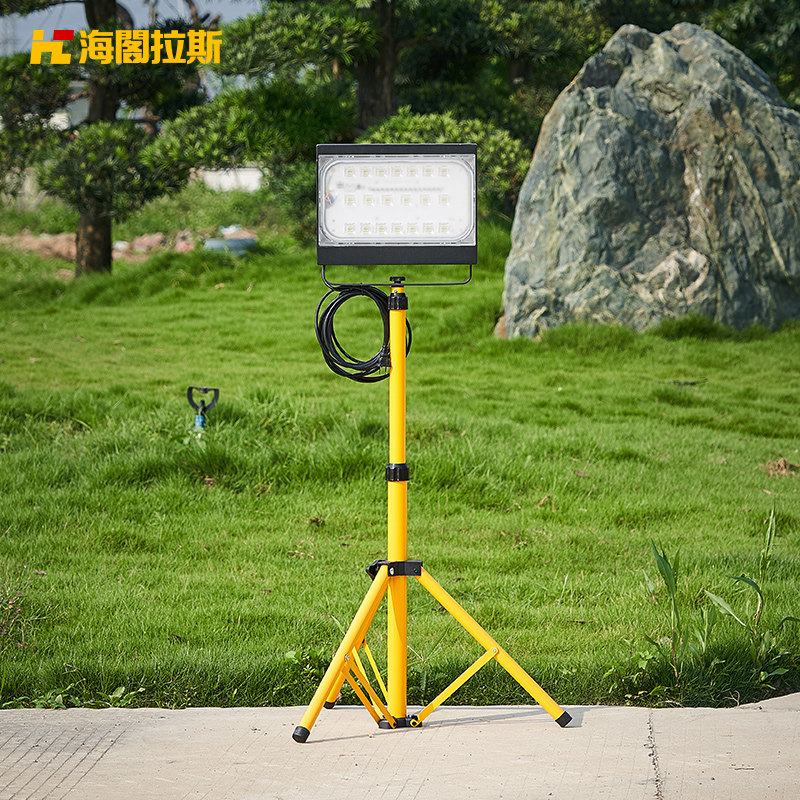 led flood light bracket outdoor mobile lighting construction site workshop super bright 100w200w waterproof flood light