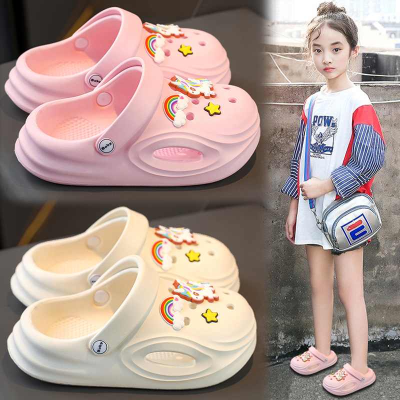 Unicorn Girls' Clogs 2026 New Summer Non-Slip Accessories Big Kids Cute Girls Closed-Toe Slippers Summer Unicorn Girls' Clogs 2026 New Summer Non-Slip Accessories Big Kids Cute Girls Closed-Toe Slippers Summer