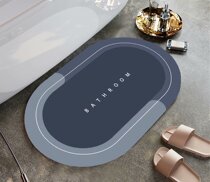 Dialgae Mat Mat Mat Mat Water Suction Mat Toilet Door Mat Diamond Soil Slide Bathroom Padded Bathroom Carpet
