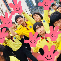 Childrens hand smiley palm Games opening ceremony props Admission kindergarten morning exercise performance performance props