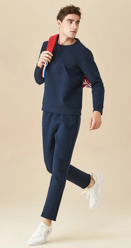 Gà Pháp Pháp áo len thể thao dày giản thường áo thun nam cổ tròn CB-1607173