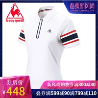 [19 mới] Le Cock Pháp cock khâu ve áo ngắn tay áo POLO áo phông nữ CB-7153191 - Áo polo thể thao áo polo zara