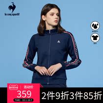 Lecac French Rooster sports fashion casual stand neck zipper cardigan autumn winter coat women