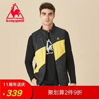 [18 mùa thu mới] Le Cock Pháp cock hit màu khâu vest thể thao vest nam CB-2701173 áo thun the thao nữ