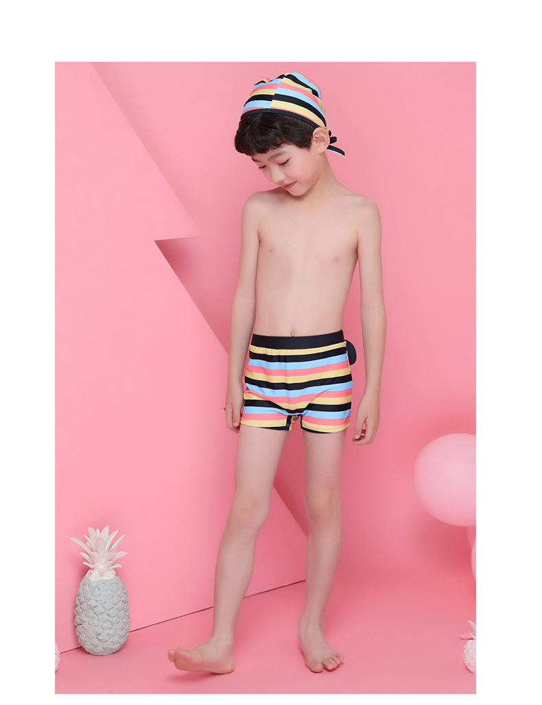 Trẻ em hoạt hình quần bơi bé trai và bé gái gấu quần bơi mũ boyshort trẻ em nhỏ phù hợp với đồ bơi - Bộ đồ bơi của Kid đồ bơi cho bé gái
