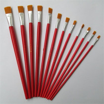 Nylon oil painting pen Red rod gouache watercolor pen Art pigment pen Acrylic brush 1-12#