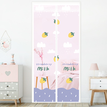 Summer anti-mosquito curtain full magnetic strip magnet pair suction encryption screen window anti-fly ventilation silent household high-grade screen door