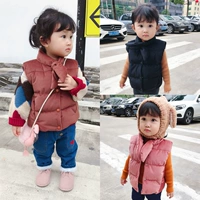 Áo vest bé gái vest bé gái 1-3 tuổi dày áo ấm bên ngoài quần áo trẻ em mùa đông áo gió trẻ em