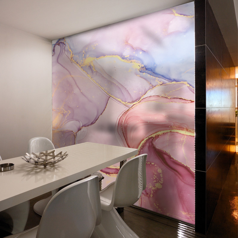 Frosted glass film Nordic marble partition decorative cellophane bathroom light opaque anti-peep sticker