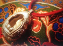 Tantric box Gabu sterling silver hollow size: 30x36cm box gawu