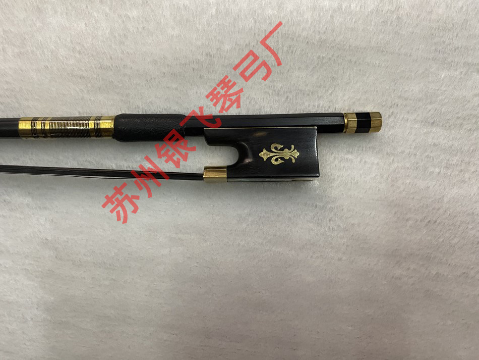 4 4 violin black ponytail bow carbon fiber violin bow elastic good violin accessories