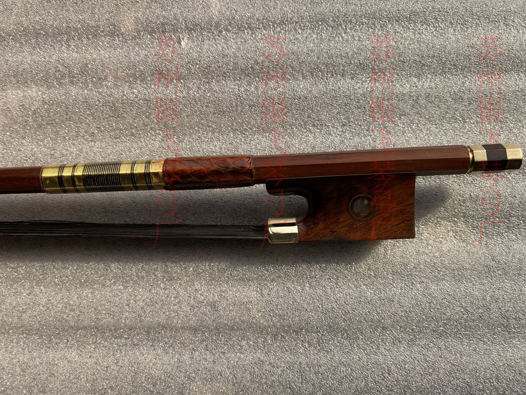 Suzhou violin bow and wooden violin bow cello bow and wooden tail of Kumang Mongolia black horse tail elasticity