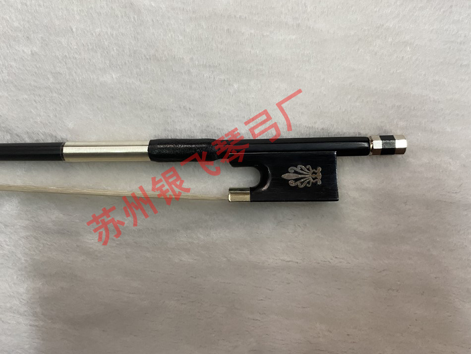 High-grade carbon fiber carbon pure horsetail test violin bow White horsetail cello