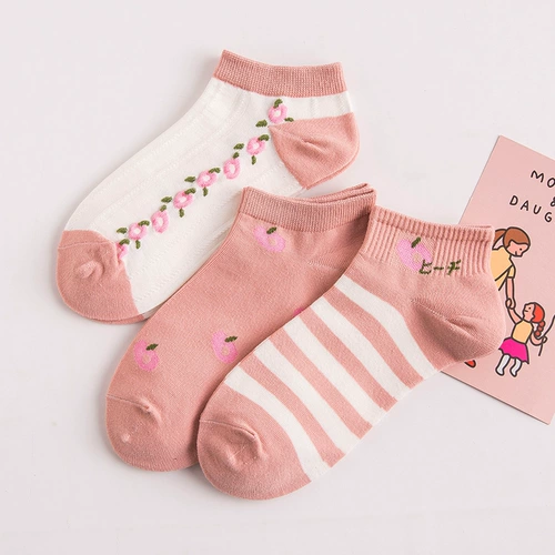 Женские носки легкие рты весна и лето, носки для спортивных лодок с чистыми хлопчатобу