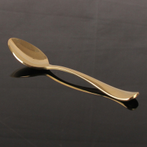  Pure copper coffee spoon Imported brass mixing spoon Small spoon Creative seasoning small spoon Dessert honey spoon Ice spoon