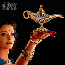  Tinware Retro classic wishing lamp ornaments new color tin Arabic lamp Russian Aladdin lamp large