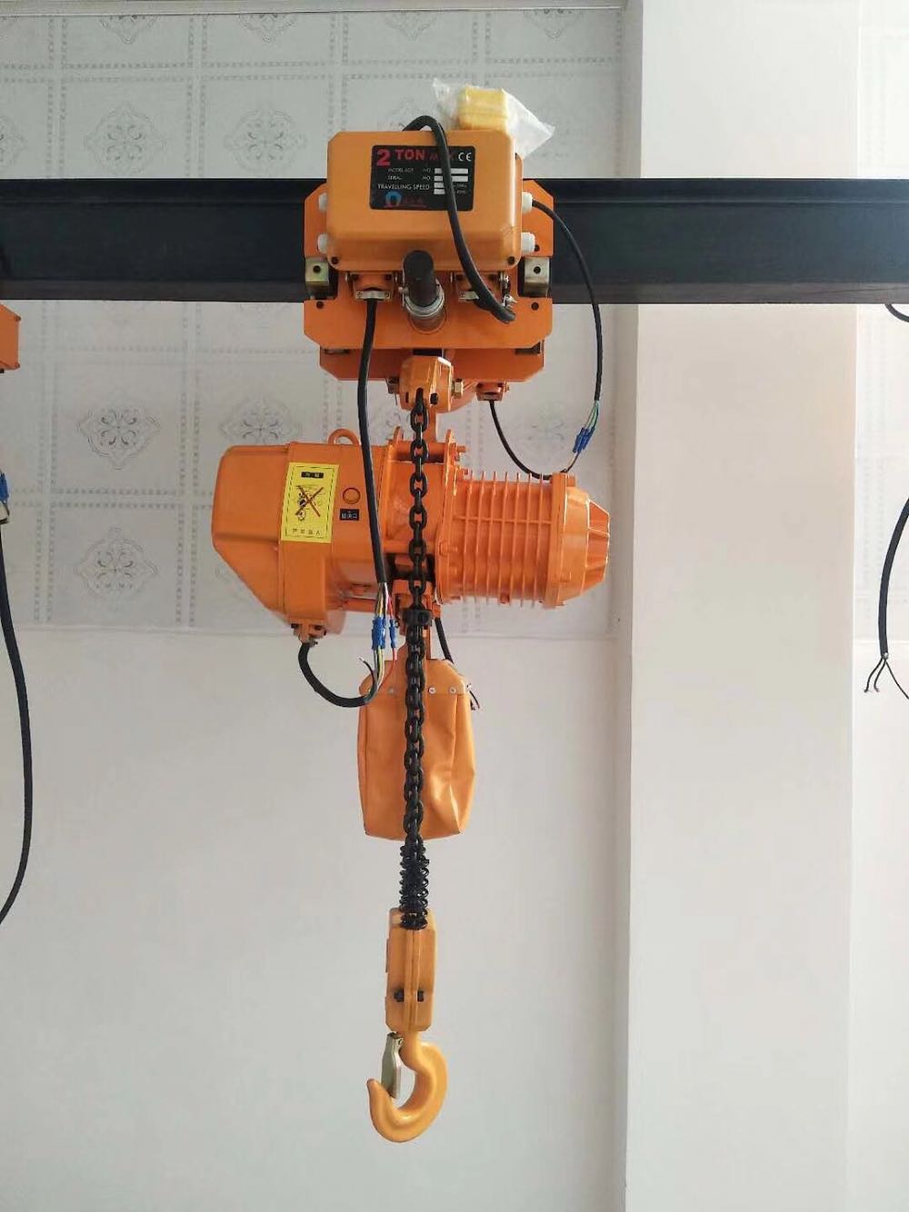 Ring chain electric crane chain type 0 5T1 ton 2t3 ton running fixed ghost head crane 380V