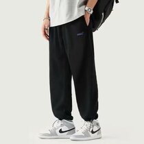 Drawstring sports tie pants spring and autumn loose casual basketball pants summer thin youth trend boys pants