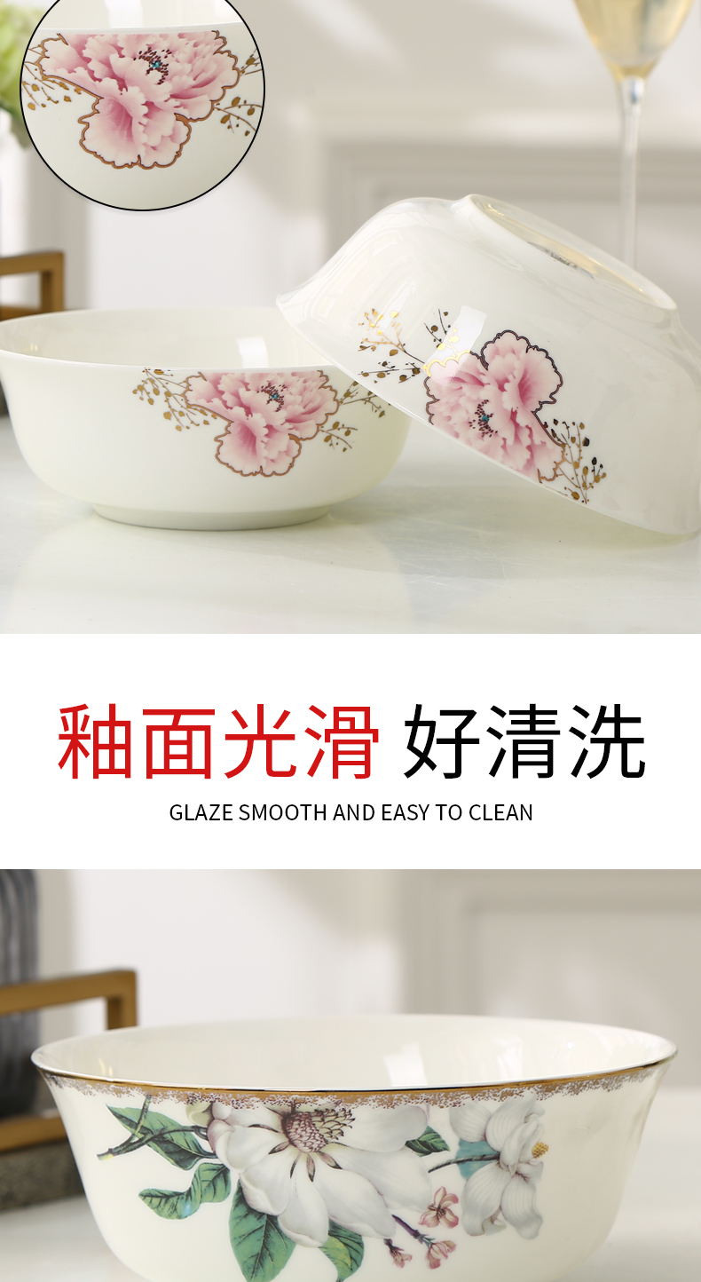 Garland ipads China rainbow such use 5 inches large rice bowls salads pasta creative household ceramics tableware soup porridge