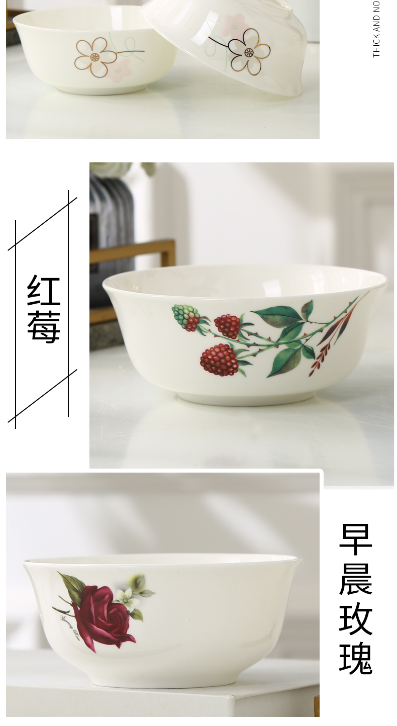 Garland ipads China rainbow such use 5 inches large rice bowls salads pasta creative household ceramics tableware soup porridge